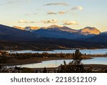Beautiful Autumn Sunset on Granby Lake in the Colorado Rocky Mountains
