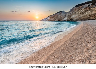 Beautiful autumn sunset on Porto Katsiki  - Powered by Shutterstock