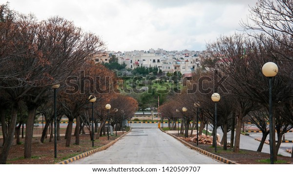 Beautiful Autumn View Al Hussein Gardens Stock Photo Edit Now