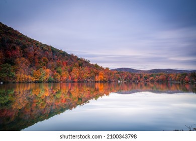 Beautiful Autumn View In Bear Mountain State Park