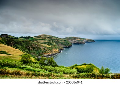 The beautiful Azores islands in middle of the Atlantic Ocean