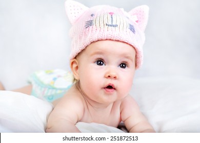 Beautiful Baby Funny Cat Hat Stock Photo 251872513 | Shutterstock