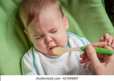 Beautiful baby refuses to eat