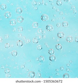 Beautiful Background With Air Bubbles In Blue Water As A Seamless Pattern
