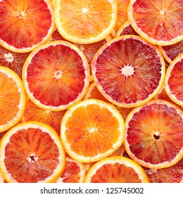 Beautiful Background Made Of Blood Orange Slices