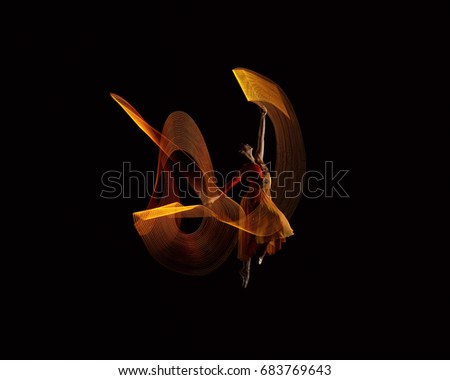 Similar – Image, Stock Photo close-up of an isolated red flower of salvia elegans in nature