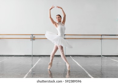 Beautiful ballerina rehearsal in ballet class - Powered by Shutterstock