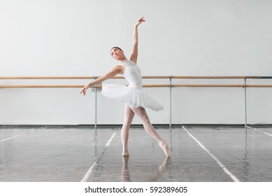 Beautiful ballerina rehearsal in ballet class - Powered by Shutterstock