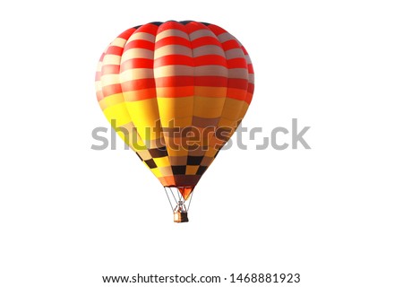 Beautiful balloon on white back ground