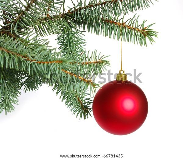 Beautiful Balls On Christmas Tree Stock Photo (Edit Now) 66781435