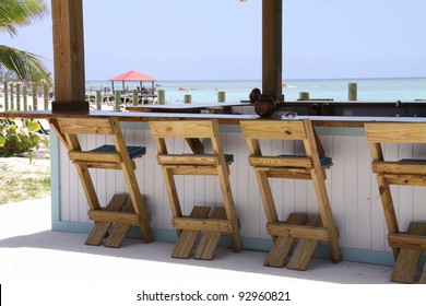 beautiful bar in a resort in the bahamas