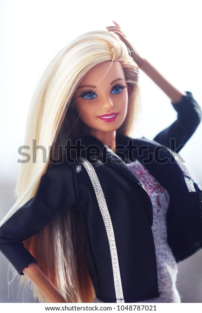 white hair barbie