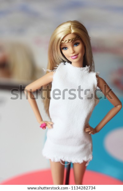 barbie with white hair