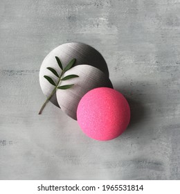 Beautiful Bath Bomb And Plant