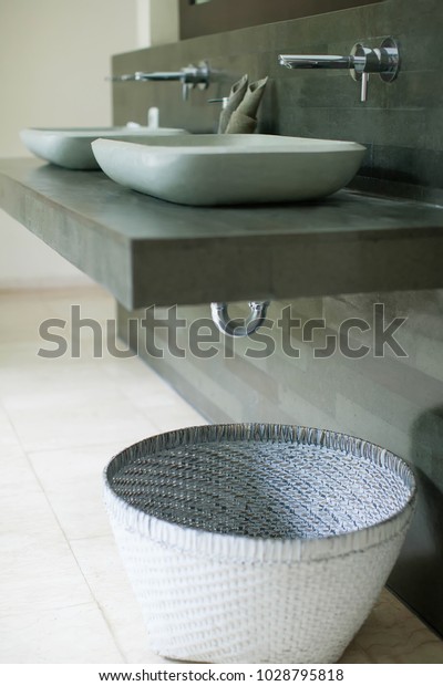 Beautiful Bathroom Accessories Stock Photo Edit Now 1028795818