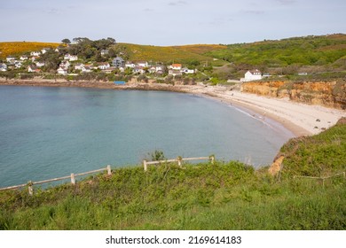 Beautiful Bay In Cotentin Peninsula, Normandy, France