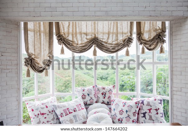 Beautiful Bay Window Bench Stock Photo Edit Now 147664202