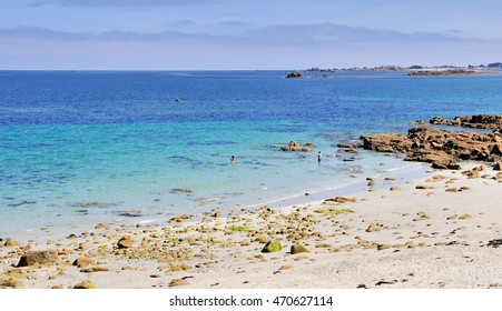 Beautiful Beach In Brittany In France