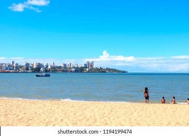 The beautiful beach and clear sky in Maputo,Mozambique