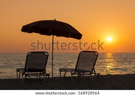 Similar – Image, Stock Photo Sunset Relaxation