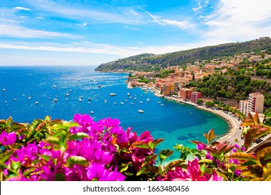 Beautiful beach in french riviera, France