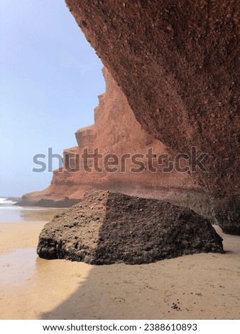Beautiful beach Legzira Morocco nice