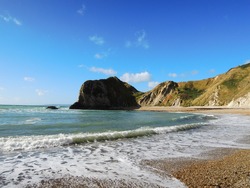 Beautiful Beach Located In Devon, UK