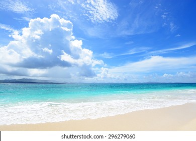 Beautiful Beach In Okinawa. Japan