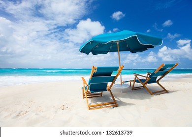 Beautiful Beach On Anguilla Island, Caribbean