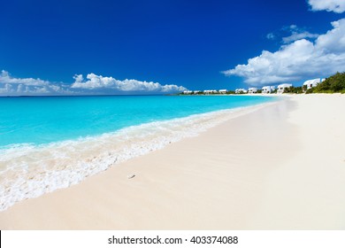 Beautiful Beach On Anguilla Island, Caribbean