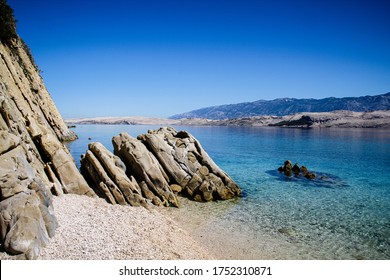 Beautiful Beach On Island Pag, Croatia