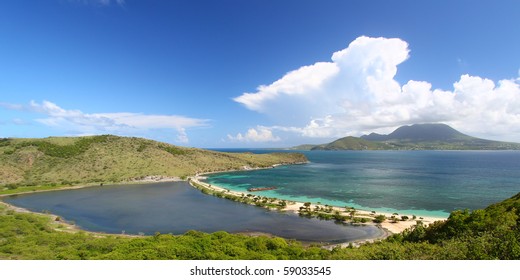 Beautiful Beach On The Island Of Saint Kitts