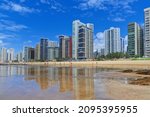 The beautiful beach of "piedade" with its beautiful and tall residential buildings