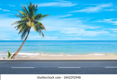 Beautiful Beach Road In Thailand