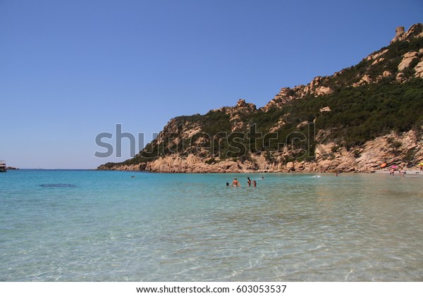 Beautiful Beach Roccapina Plage Corse Stock Photo Edit Now