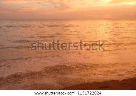 Beautiful Beach Sunset Wallpaper Beach On Stock Photo Edit Now