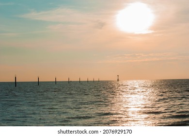 Beautiful Beach Sunset At The West Malaysia