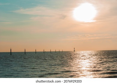 Beautiful Beach Sunset At The West Malaysia