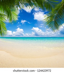 Beautiful Beach And Tropical Sea