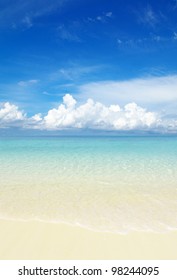 Beautiful Tropical Beach Blue Sky White Stock Photo 1929720644 ...