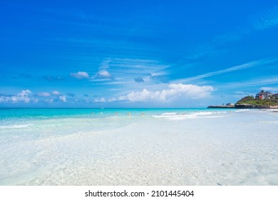 The beautiful beach of Varadero in Cuba on a sunny day