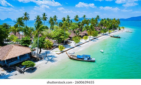 Beautiful beach view of koh Mook or koh Muk island Trang Province, Southern Thailand.
