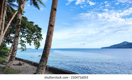 Beautiful Beach In Waitatiri, Ambon Island. 