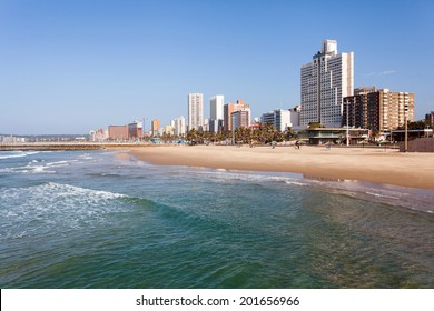 beautiful beachfront of Durban, South Africa - Shutterstock ID 201656966