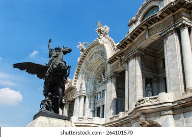 Beautiful Bellas Artes' Palace in Mexico City