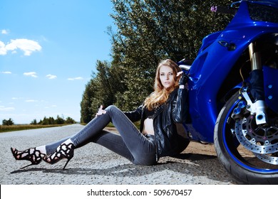 biker high heels
