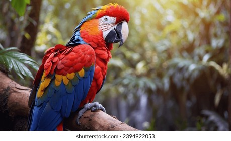 A beautiful bird in a forest - Shutterstock ID 2394922053