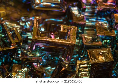 Beautiful bismuth crystla (hopper crystal)