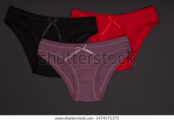 dark red underwear set