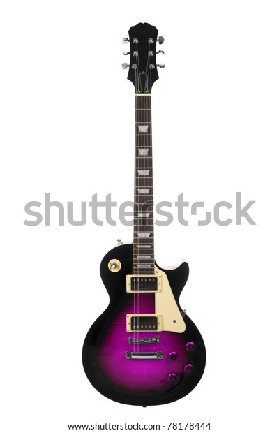 black pink guitar